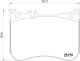BREMBO Bremsbelagsatz, Scheibenbremse P 50 095