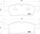 BREMBO Bremsbelagsatz, Scheibenbremse P 50 108
