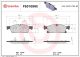 BREMBO Bremsbelagsatz, Scheibenbremse P50109NX