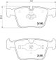 BREMBO Bremsbelagsatz, Scheibenbremse P 50 116