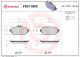 BREMBO Bremsbelagsatz, Scheibenbremse P50118NX