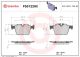 BREMBO Bremsbelagsatz, Scheibenbremse P50122NX