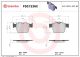 BREMBO Bremsbelagsatz, Scheibenbremse P50133NX