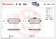 BREMBO Bremsbelagsatz, Scheibenbremse P 50 156
