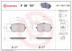 BREMBO Bremsbelagsatz, Scheibenbremse P 50 157
