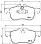 BREMBO Bremsbelagsatz, Scheibenbremse P 52 017