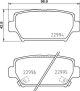 BREMBO Bremsbelagsatz, Scheibenbremse P 54 062