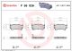 BREMBO Bremsbelagsatz, Scheibenbremse P 56 026