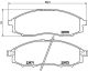 BREMBO Bremsbelagsatz, Scheibenbremse P 56 049