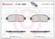 BREMBO Bremsbelagsatz, Scheibenbremse P 56 104E