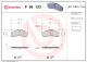 BREMBO Bremsbelagsatz, Scheibenbremse P 56 123