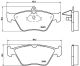 BREMBO Bremsbelagsatz, Scheibenbremse P 59 019