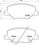 BREMBO Bremsbelagsatz, Scheibenbremse P 59 096