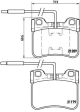 BREMBO Bremsbelagsatz, Scheibenbremse P 61 034