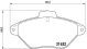 BREMBO Bremsbelagsatz, Scheibenbremse P 61 053