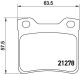 BREMBO Bremsbelagsatz, Scheibenbremse P 61 058