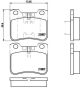 BREMBO Bremsbelagsatz, Scheibenbremse P 61 059