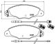 BREMBO Bremsbelagsatz, Scheibenbremse P 61 061