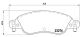 BREMBO Bremsbelagsatz, Scheibenbremse P 61 070
