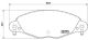 BREMBO Bremsbelagsatz, Scheibenbremse P 61 072