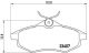 BREMBO Bremsbelagsatz, Scheibenbremse P 61 074