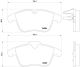BREMBO Bremsbelagsatz, Scheibenbremse P 61 106