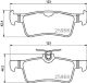 BREMBO Bremsbelagsatz, Scheibenbremse P 61 126