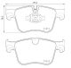 BREMBO Bremsbelagsatz, Scheibenbremse P 61 135