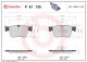 BREMBO Bremsbelagsatz, Scheibenbremse P 61 135X