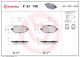 BREMBO Bremsbelagsatz, Scheibenbremse P 61 140