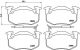 BREMBO Bremsbelagsatz, Scheibenbremse P 68 015