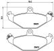 BREMBO Bremsbelagsatz, Scheibenbremse P 68 017