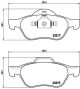 BREMBO Bremsbelagsatz, Scheibenbremse P 68 029