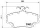 BREMBO Bremsbelagsatz, Scheibenbremse P 68 038