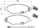 BREMBO Bremsbelagsatz, Scheibenbremse P 68 042