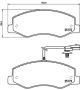 BREMBO Bremsbelagsatz, Scheibenbremse P 68 061