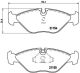 BREMBO Bremsbelagsatz, Scheibenbremse P 71 005
