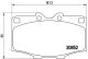 BREMBO Bremsbelagsatz, Scheibenbremse P 83 006