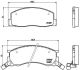 BREMBO Bremsbelagsatz, Scheibenbremse P 83 029