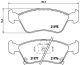 BREMBO Bremsbelagsatz, Scheibenbremse P 83 041