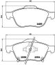 BREMBO Bremsbelagsatz, Scheibenbremse P 83 043