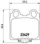 BREMBO Bremsbelagsatz, Scheibenbremse P 83 045