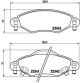 BREMBO Bremsbelagsatz, Scheibenbremse P 83 053