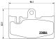 BREMBO Bremsbelagsatz, Scheibenbremse P 83 059