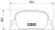 BREMBO Bremsbelagsatz, Scheibenbremse P 83 063