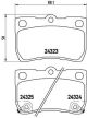 BREMBO Bremsbelagsatz, Scheibenbremse P 83 073