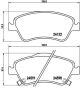 BREMBO Bremsbelagsatz, Scheibenbremse P 83 079