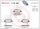 BREMBO Bremsbelagsatz, Scheibenbremse P 83 080X