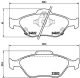 BREMBO Bremsbelagsatz, Scheibenbremse P 83 085