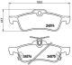 BREMBO Bremsbelagsatz, Scheibenbremse P 83 087